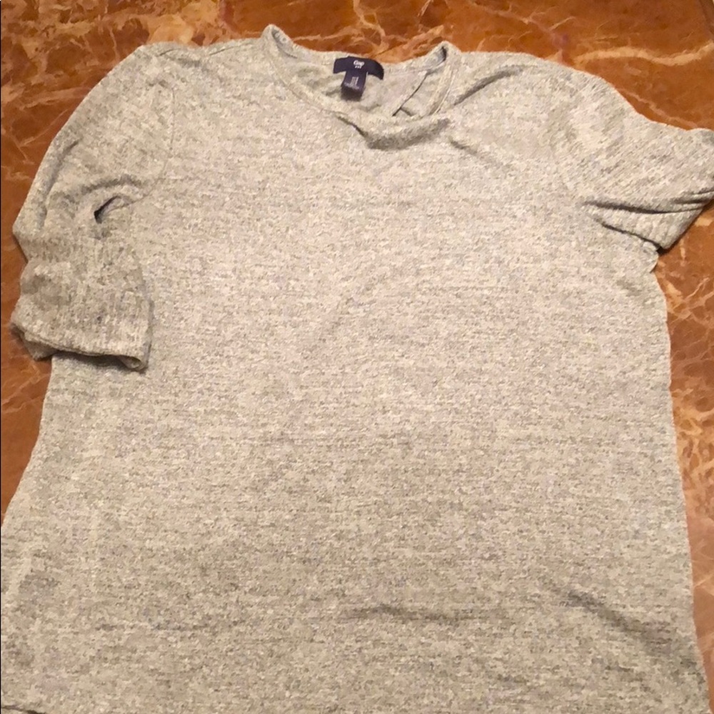 A gray casual shirt
